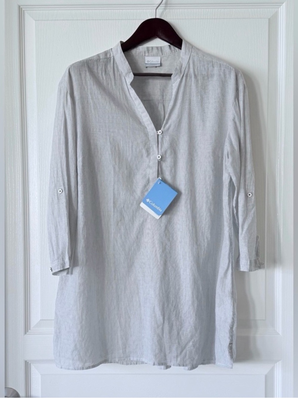 Columbia Light Gray/Taupe Long Sleeve Tunic